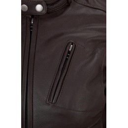 Bogotto Chicago Retro Женская мотоциклетная кожаная куртка