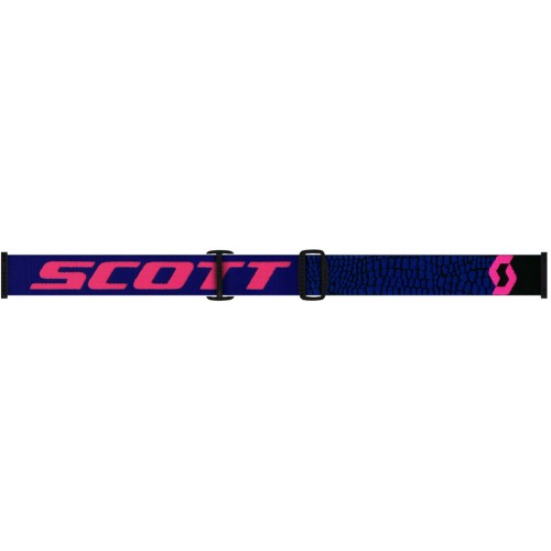 Scott Recoil XI Works Мотокросс очки Blue/Флуоресцентная розовая хром