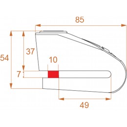 Kovix 10 Тормозной диск замок
