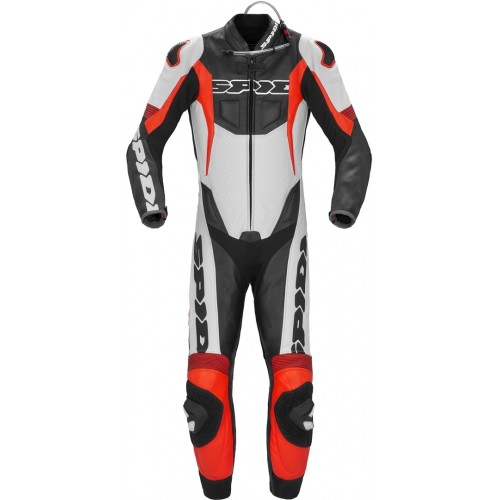 Spidi Sport Warrior Pro Перфорированный цельный кожаный костюм мотоцикла