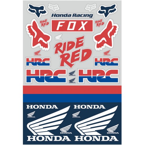 FOX Honda Track Pack Наклейки