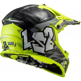 LS2 MX437 Fast Mini Evo Crusher Детский шлем для мотокросса