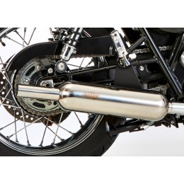 SHARK EXHAUST Ретро Классический высокий блеск полированной нержавеющей стали серебра