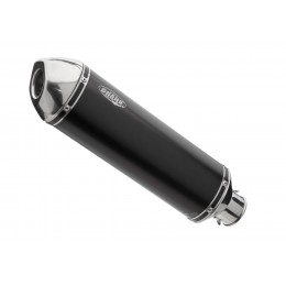 SHARK EXHAUST DSX-5 элоксированный алюминий/конечная крышка полированная нержавеющая сталь черная