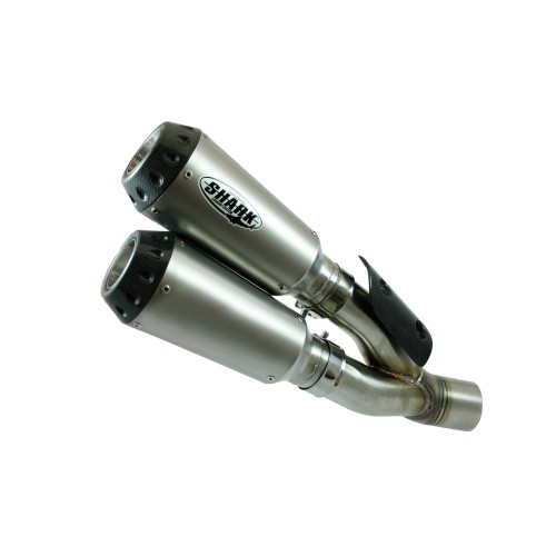 SHARK EXHAUST TRC-10 титановое/углеродное серебро
