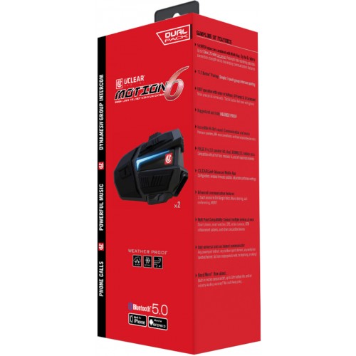 UCLEAR Motion 6 Bluetooth система связи Двойной набор