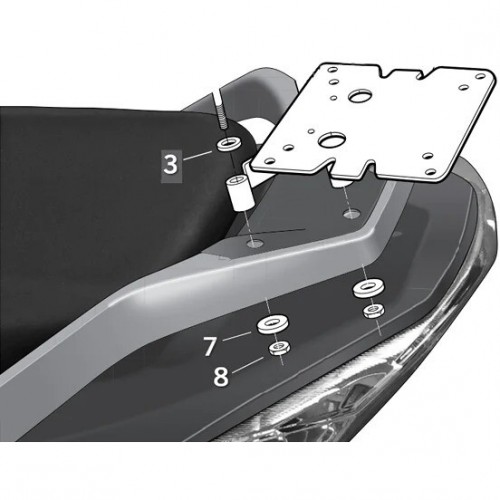 SHAD TOP МАСТЕР DAELIM S3/ No 3 125i Топкорсная фурнитура