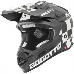 Bogotto V328 Xadrez Carbon Шлем для мотокросса