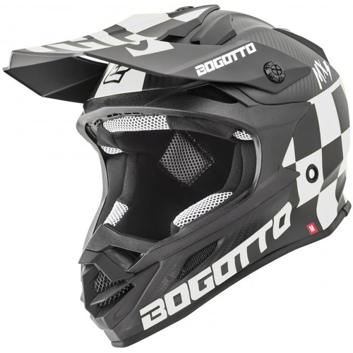 Bogotto V328 Xadrez Carbon Шлем для мотокросса
