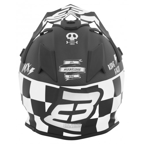 Bogotto V328 Xadrez Carbon Шлем для мотокросса