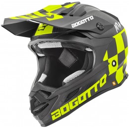 Bogotto V328 Xadrez Carbon Шлем для мотокросса