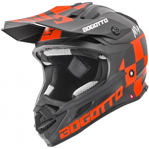 Bogotto V328 Xadrez Carbon Шлем для мотокросса