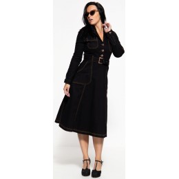 Queen Kerosin Workwear Swing Denim Женское платье