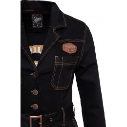 Queen Kerosin Workwear Swing Denim Женское платье