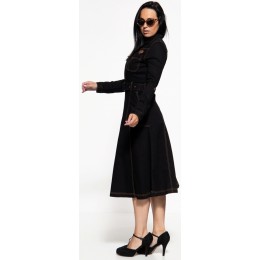 Queen Kerosin Workwear Swing Denim Женское платье