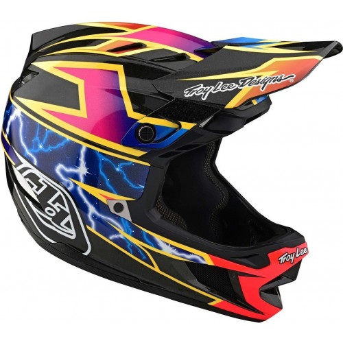 Troy Lee Designs D4 Carbon Lightning Шлем для скоростного спуска