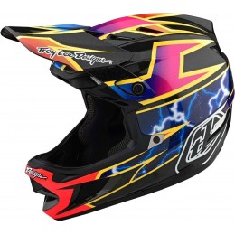 Troy Lee Designs D4 Carbon Lightning Шлем для скоростного спуска