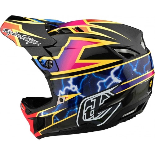 Troy Lee Designs D4 Carbon Lightning Шлем для скоростного спуска