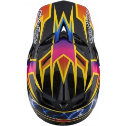 Troy Lee Designs D4 Carbon Lightning Шлем для скоростного спуска