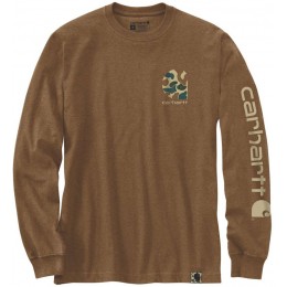 Carhartt Camo Logo Graphic Длинный рукав