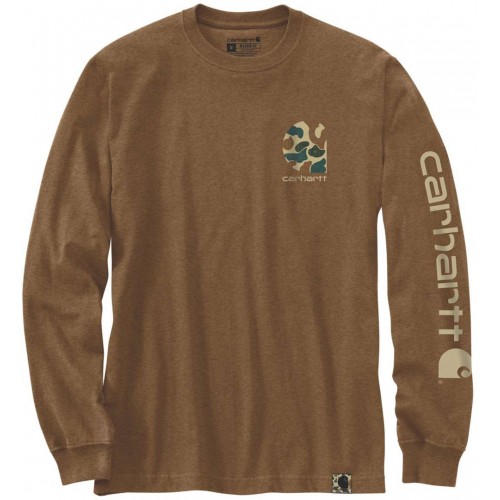 Carhartt Camo Logo Graphic Длинный рукав