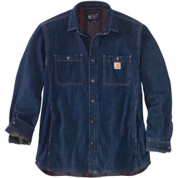 Carhartt Denim Fleece Lined Snap Front Рубашка