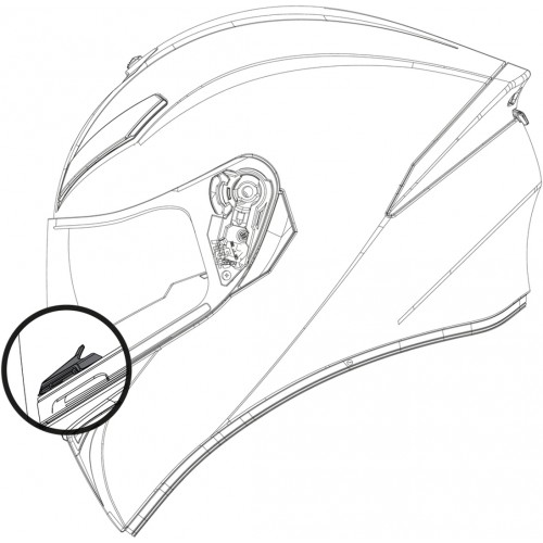 AGV K-1 / K-3 SV / K-5 Дефлектор дыхания