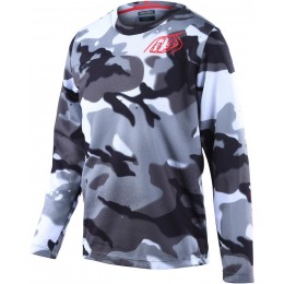 Troy Lee Designs Flowline Spray Camo Молодежная велосипедная майка