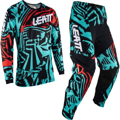 Leatt 3.5 Zebra Мотокросс Джерси и комплект брюк