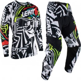Leatt 3.5 Zebra Мотокросс Джерси и комплект брюк