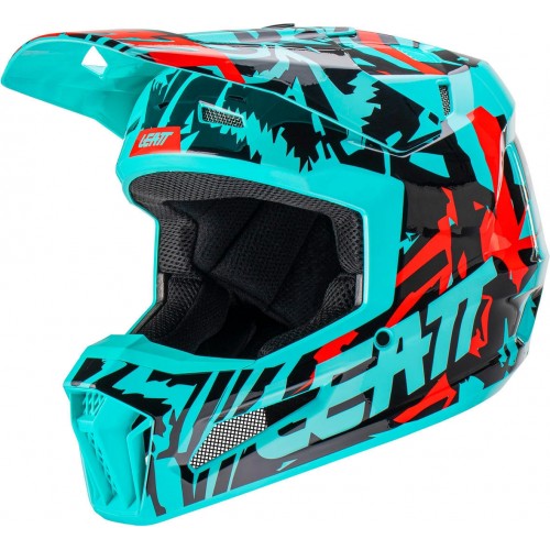 Leatt 3.5 Zebra Молодежный шлем для мотокросса