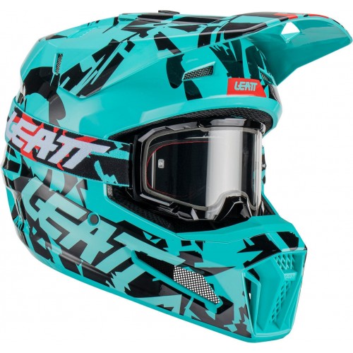 Leatt 3.5 Zebra Молодежный шлем для мотокросса