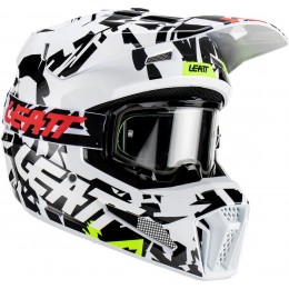 Leatt 3.5 Zebra Молодежный шлем для мотокросса