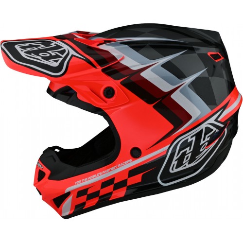 Troy Lee Designs SE4 PA MIPS Warped Молодежный шлем для мотокросса