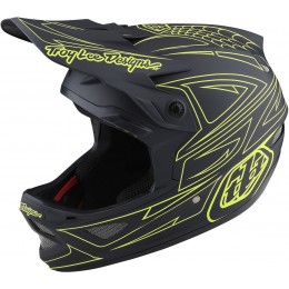 Troy Lee Designs D3 Fiberlite Spiderstripe Шлем для скоростного спуска