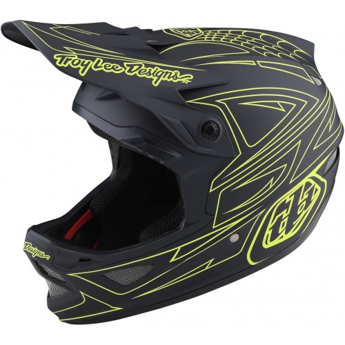Troy Lee Designs D3 Fiberlite Spiderstripe Шлем для скоростного спуска