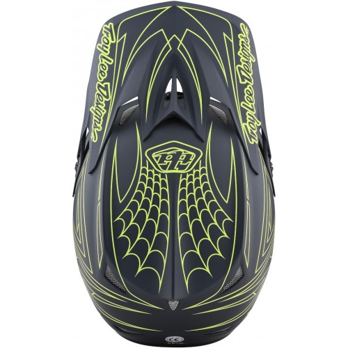 Troy Lee Designs D3 Fiberlite Spiderstripe Шлем для скоростного спуска