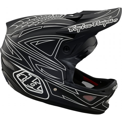 Troy Lee Designs D3 Fiberlite Spiderstripe Шлем для скоростного спуска