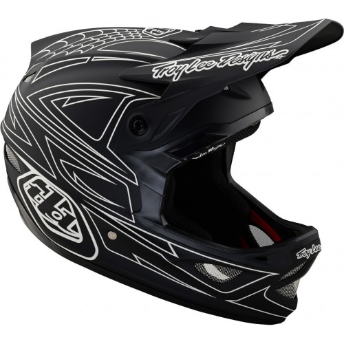 Troy Lee Designs D3 Fiberlite Spiderstripe Шлем для скоростного спуска
