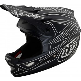 Troy Lee Designs D3 Fiberlite Spiderstripe Шлем для скоростного спуска