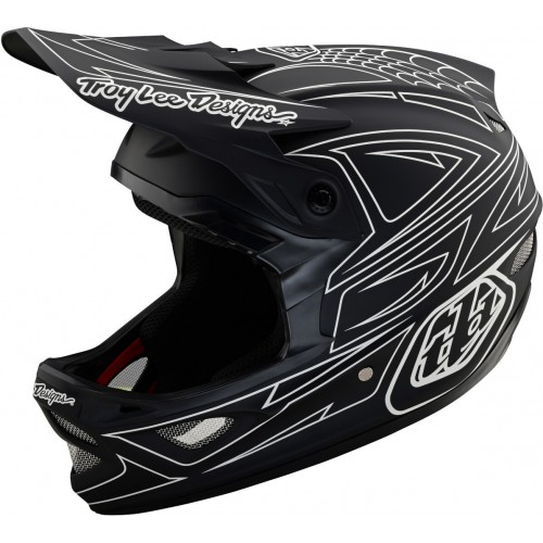 Troy Lee Designs D3 Fiberlite Spiderstripe Шлем для скоростного спуска