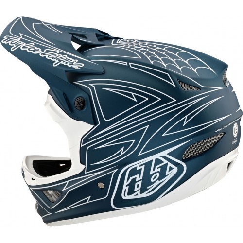 Troy Lee Designs D3 Fiberlite Spiderstripe Шлем для скоростного спуска