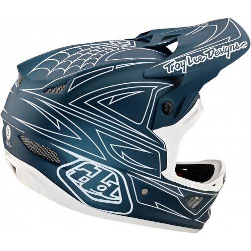 Troy Lee Designs D3 Fiberlite Spiderstripe Шлем для скоростного спуска