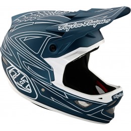 Troy Lee Designs D3 Fiberlite Spiderstripe Шлем для скоростного спуска