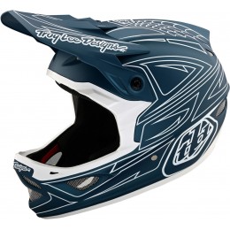 Troy Lee Designs D3 Fiberlite Spiderstripe Шлем для скоростного спуска