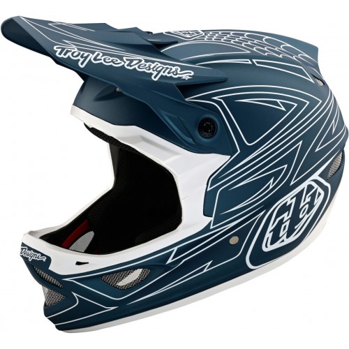Troy Lee Designs D3 Fiberlite Spiderstripe Шлем для скоростного спуска