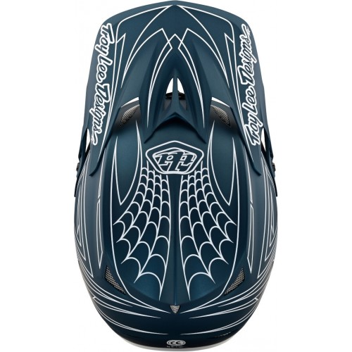 Troy Lee Designs D3 Fiberlite Spiderstripe Шлем для скоростного спуска