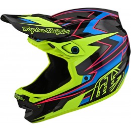 Troy Lee Designs D4 MIPS Carbon Volt Шлем для скоростного спуска