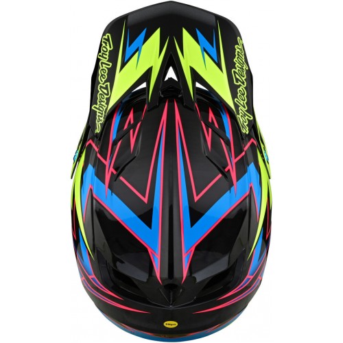 Troy Lee Designs D4 MIPS Carbon Volt Шлем для скоростного спуска