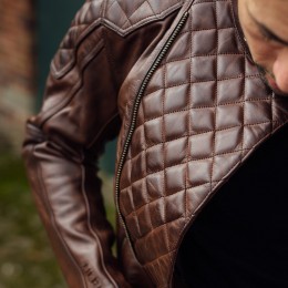 Merlin Chester D3O Cafe Мотоциклетная кожаная куртка